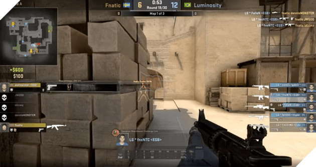 
Fnx đóng vai trò then chốt khi phải nhìn 2 vị trí và bảo vệ cho FalleN.
