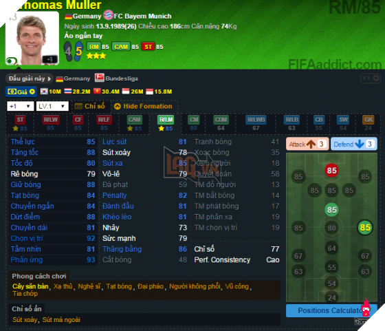 muller Cập nhật FIFA Online 3: Xu hướng cầu thủ giờ đây đã có thể điều chỉnh được 2