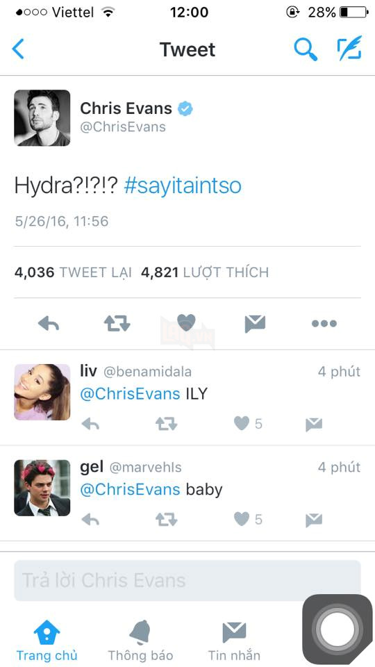 Chris Evans nam diễn viên đống captain cũng bức xúc