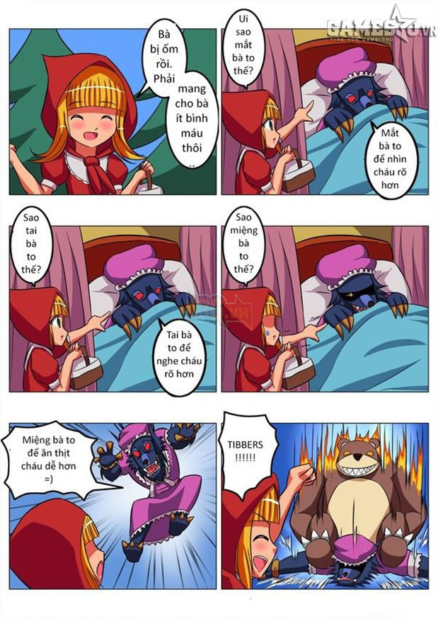 Câu chuyện về cô bé quàng khăn đỏ phiên bản LOL, muốn ăn thịt được Anie trước tiên phải xử lý được Tibbers 