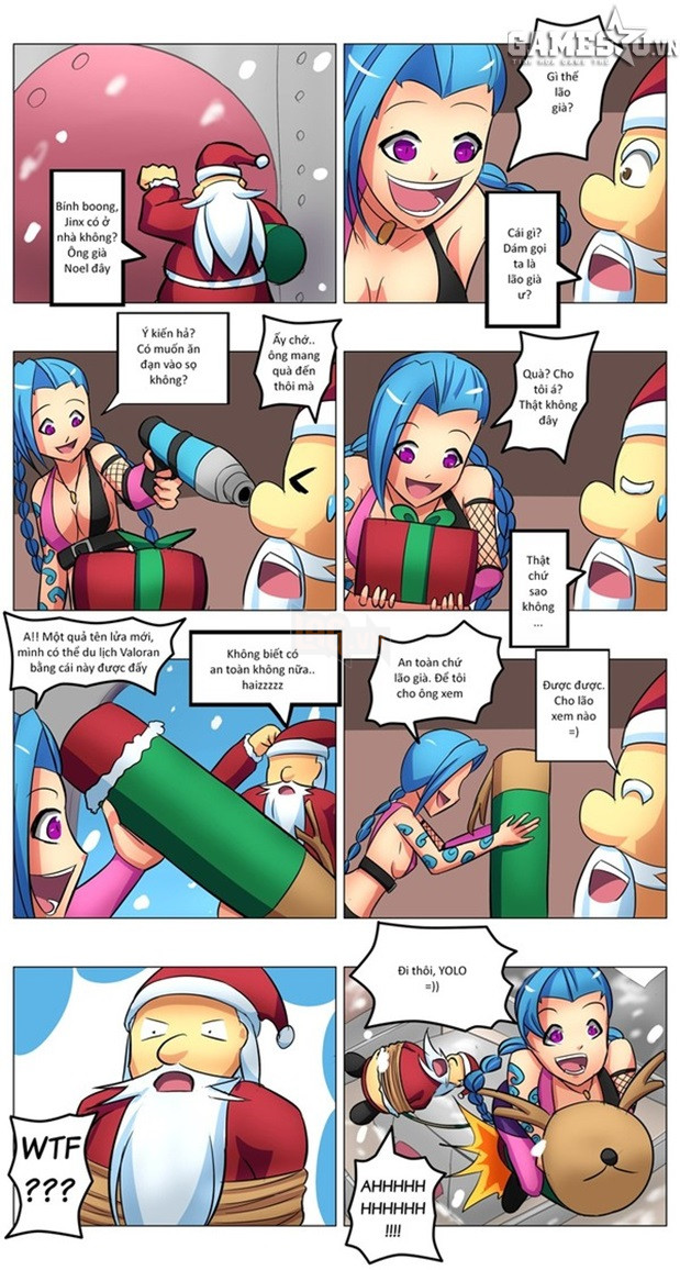 Mòn quà ông già Noel tặng cho Jinx là một quả tên lửa 