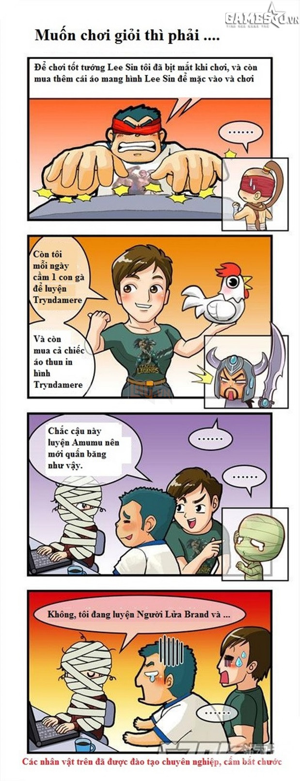 Đừng nên bắt chước phong cách của tướng Brand nhé