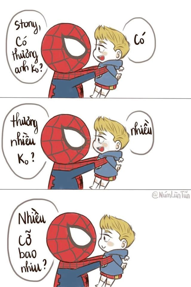 Ngất ngây với bộ ảnh cặp đôi Spider man và Deadpool siêu dễ thương của tác giả Việt Nam 2