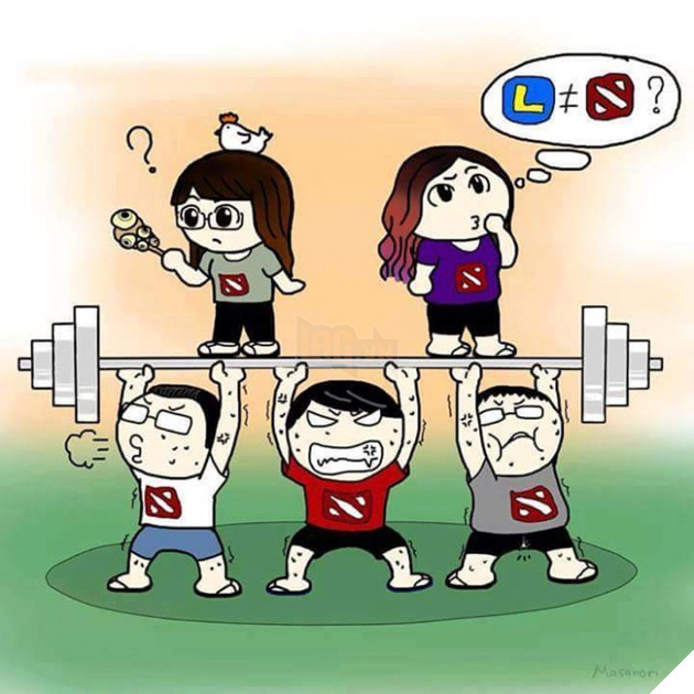 khi con gai chi dota