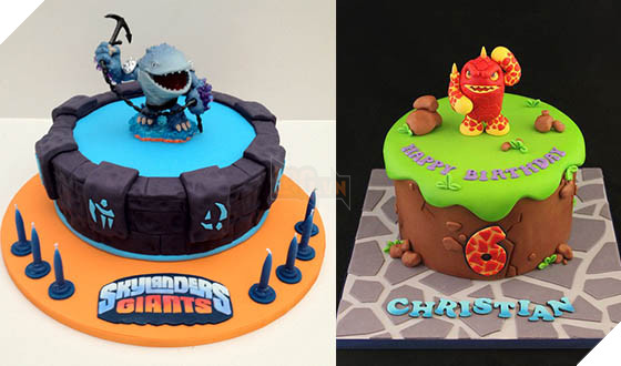 Chảy nước miếng với những chiếc bánh gato theo game đầy màu sắc