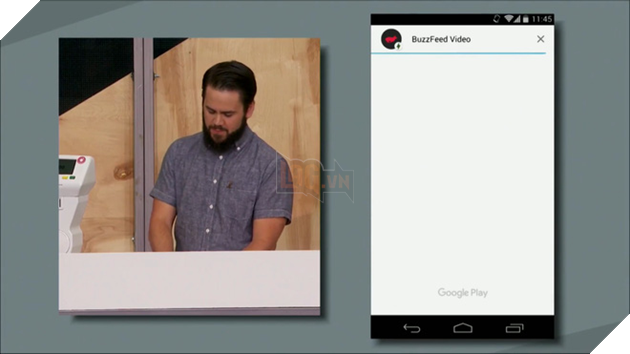
Instant Apps đang được khởi chạy trên chiếc điện thoại thử nghiệm
