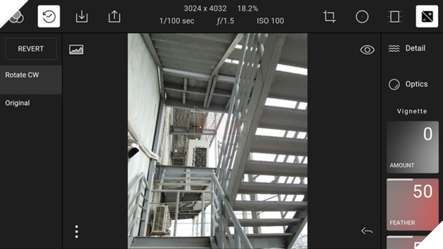 
Chỉnh sửa ảnh theo ý muốn với các nút nằm trong thanh phía bên phải

Lưu ý các bạn có thể quay trở lại bất kì bước nào nhờ thanh Lịch sử bên tay trái
