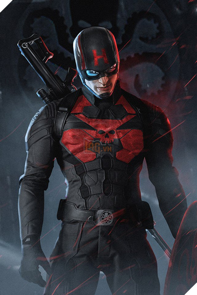 Tạo hình đầy máu lửa của Captain Hydra được các fan khắc họa lại 4