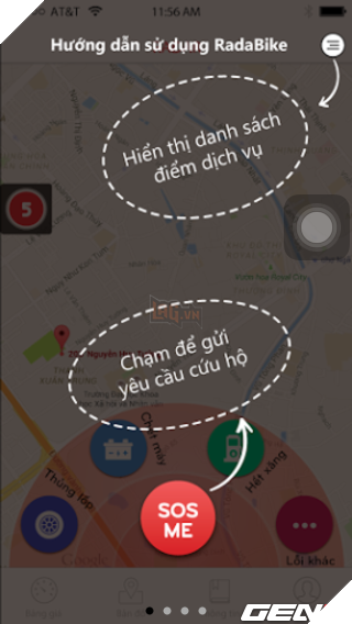 Ứng dụng này sẽ giúp bạn không cần dắt bộ xe máy hàng giờ do hết xăng, hoặc thủng lốp 2