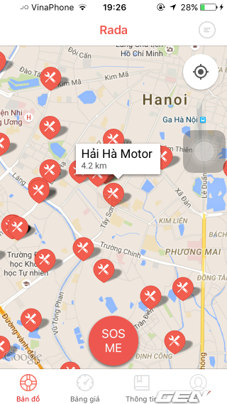 Ứng dụng này sẽ giúp bạn không cần dắt bộ xe máy hàng giờ do hết xăng, hoặc thủng lốp 7