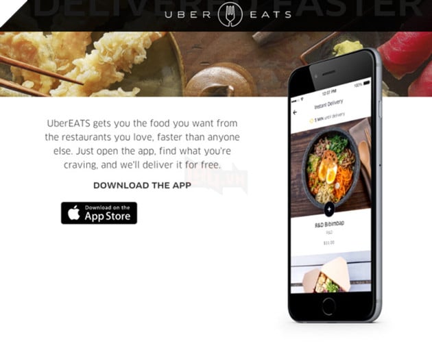 Uber ra mắt ứng dụng độc lập UberEATS, cung cấp dịch vụ giao đồ ăn