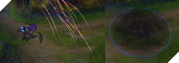 Cận cảnh trang phục Thresh Hắc Tinh và Varus Hắc Tinh 22