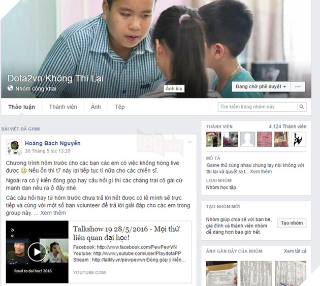 
Group DOTA 2 Không Thi Lại được lập ra để giúp game thủ Việt tập trung học hành
