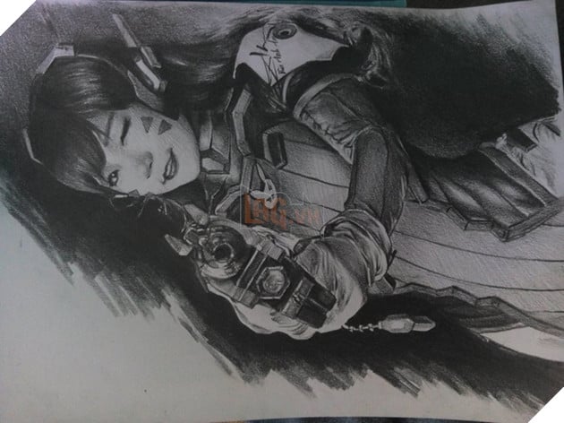 Ngỡ ngàng trước bức tranh vẽ tay Overwatch cực đẹp của game thủ Việt