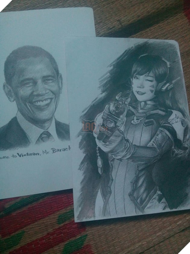 Ngỡ ngàng trước bức tranh vẽ tay Overwatch cực đẹp của game thủ Việt