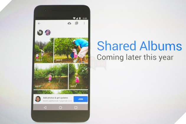 
Tính năng chia sẻ album (Shared Album)
