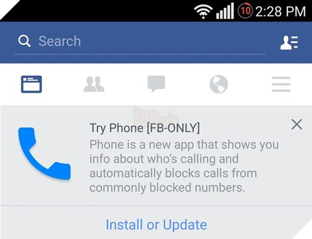 Facebook kiểm soát các cuộc gọi bằng ứng dụng Android mới