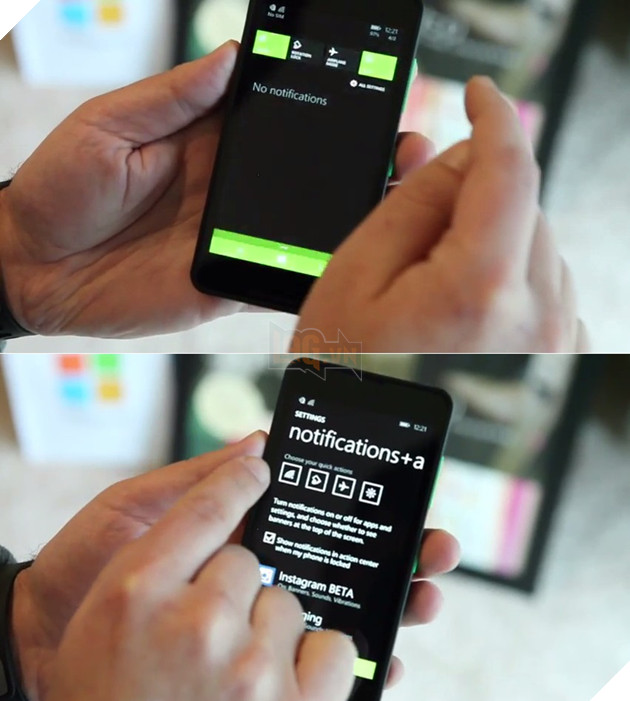 Action Center (notification dropdown)