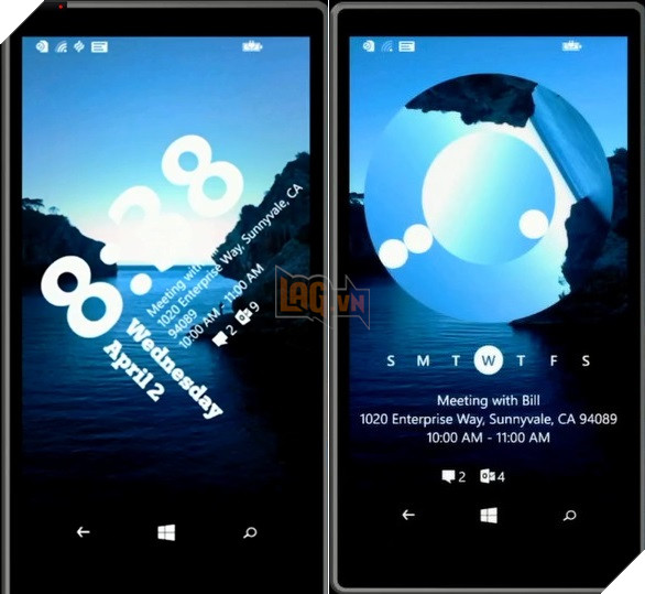 Completely overhauled lockscreen: developers can tap to fully customize the lockscreen