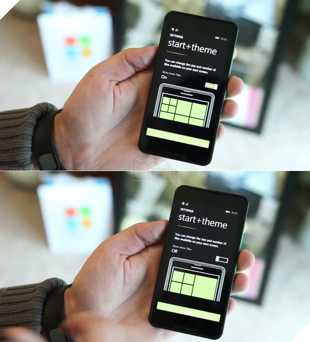 New customization options: more Live Tiles on the screen
