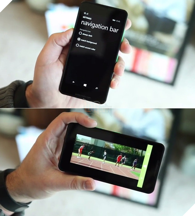 Support for on-screen buttons