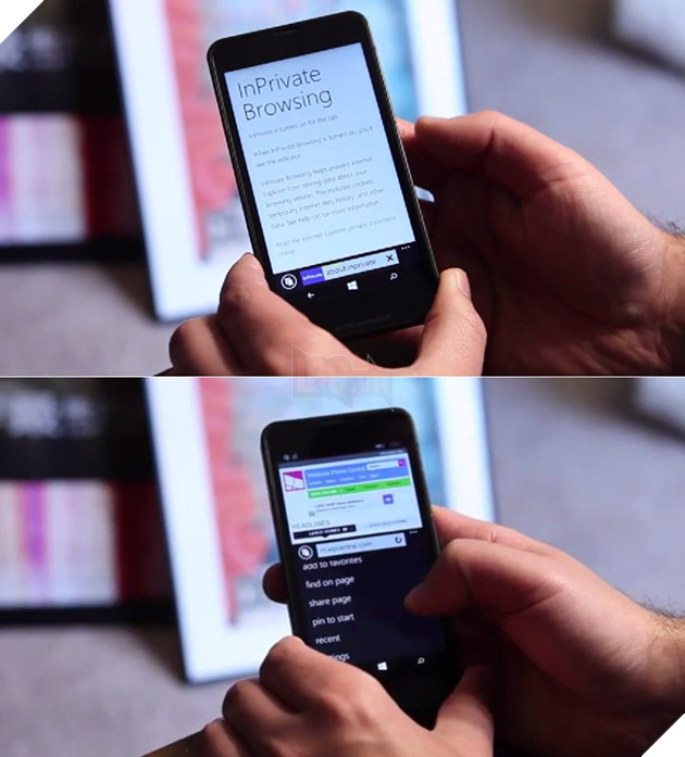 Internet Explorer 11: now saves and remembers your passwords, tabs show separately in multitasking view, HTML5 support for YouTube