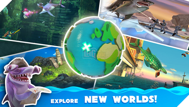 Nuốt chửng thế giới với Hungry Shark World - cá mập điên phiên bản mới