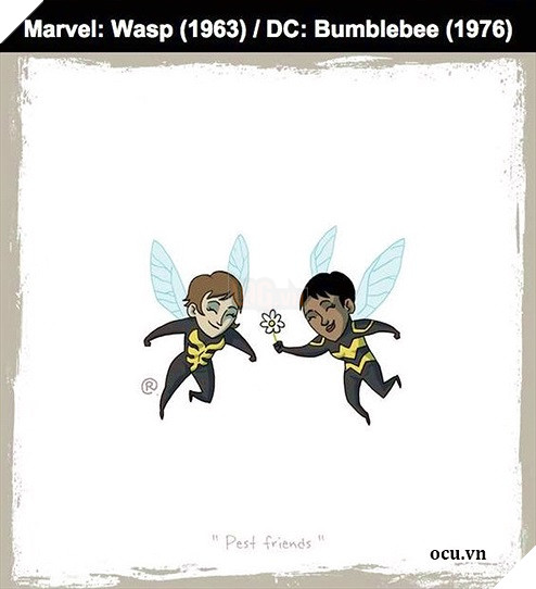 Những nhân vật tương đồng với nhau của DC comics và Marvel