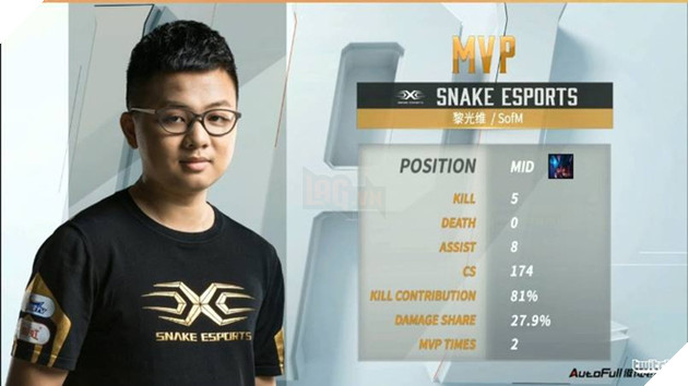 
SOFM đạt MVP trong ván đấu đầu tiên.
