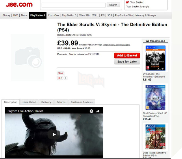 Skyrim sắp được làm mới hoàn toàn trong thời gian tới