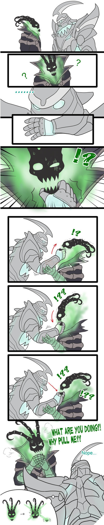 Hecarim and Thresh-1 by Kiesy