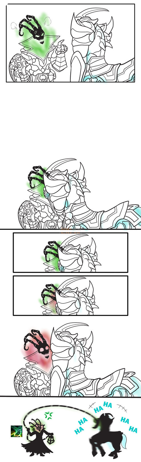 Hecarim and Thresh-2 by Kiesy