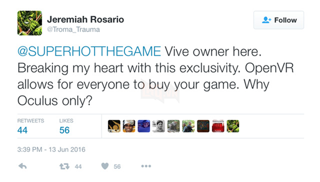 
Cộng đồng người dùng HTC Vive bày tỏ sự phản đối
