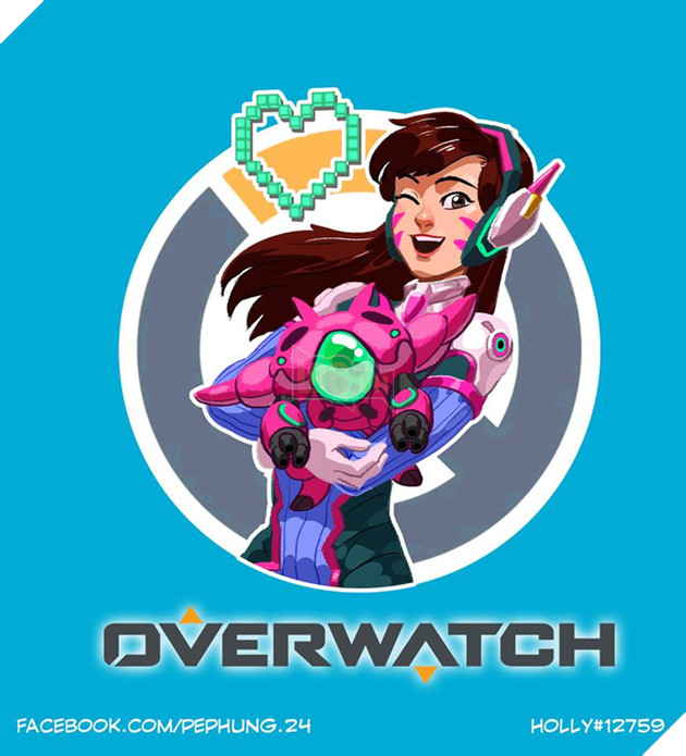 Nữ họa sĩ Việt Nam vẽ bộ tranh tướng Overwatch cực đỉnh