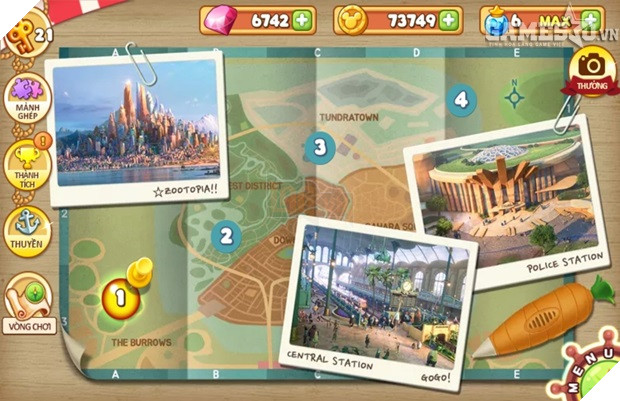 Bản quyền Disney đem đến cho người chơi nhiều trải nghiệm quen thuộc