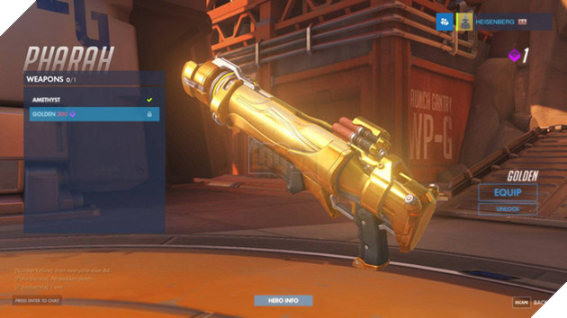 Overwatch: Phải thắng tới 300 trận Xếp Hạng, game thủ mới sở hữu được 1 vũ khí vàng