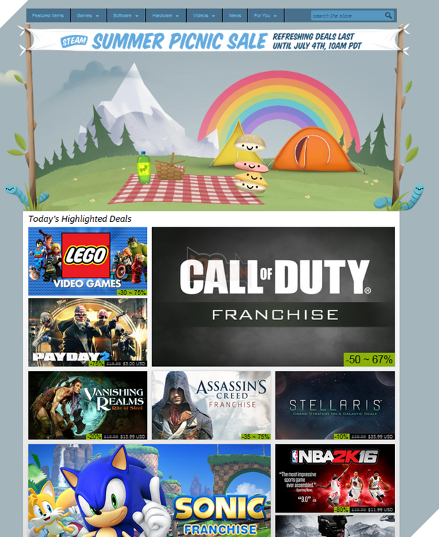 Đợt Sale mùa hè trên hệ thống Steam chính thức bắt đầu từ hôm nay 2