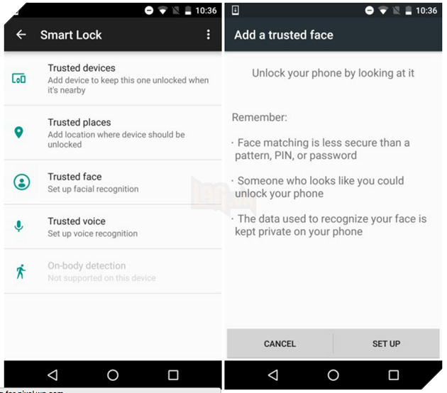 Mẹo mở khóa điện thoại Android chỉ bằng một cái nhìn