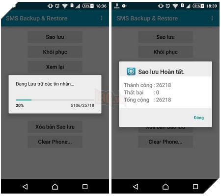 Sao lưu và phục hồi lịch sử cuộc gọi, toàn bộ tin nhắn trên smartphone 3