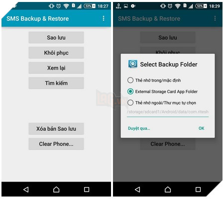 Sao lưu và phục hồi lịch sử cuộc gọi, toàn bộ tin nhắn trên smartphone