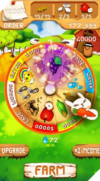 Lucky Farm Wheel - Xây dựng nông trại qua... vòng quay may mắn