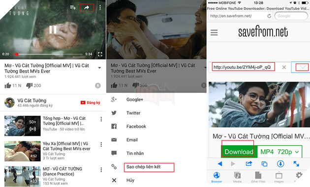 Hướng dẫn tải video Facebook về máy iPhone 6