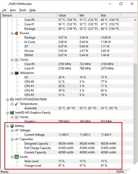 Những công cụ giúp kiểm tra mức độ chai trên pin laptop