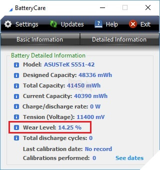 Những công cụ giúp kiểm tra mức độ chai trên pin laptop 3