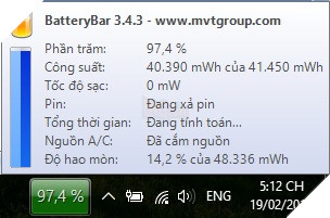 Những công cụ giúp kiểm tra mức độ chai trên pin laptop 2