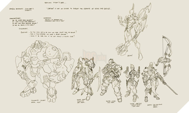 Project Titan - Loạt ảnh thiết kế cho thấy Overwatch sắp có cả loạt nhân vật mới