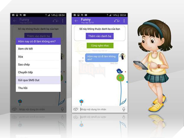 Tính năng này còn có tên gọi là SMS Out manual