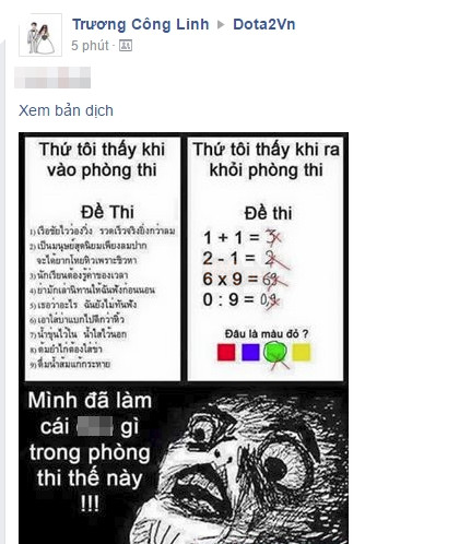 Cộng đồng game thủ Việt náo loạn vì kỳ thi đại học: Đề toán khó hơn năm trước