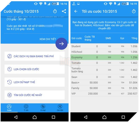 Ứng dụng hữu ích giúp dễ dàng quản lý cước phí di động trên smartphone 4