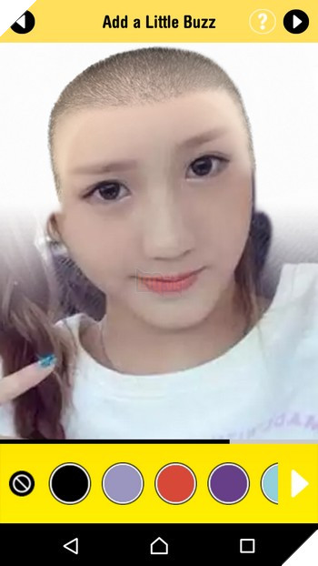 Ứng dụng di động giúp... tự cạo trọc đầu trong nháy mắt